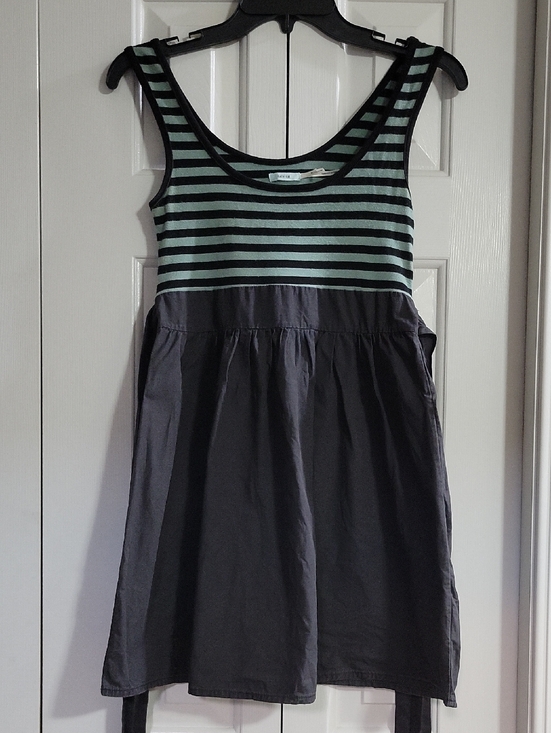 Kimchi Blue Dresses & Skirts - Kimchi Blue green & black striped tank dress